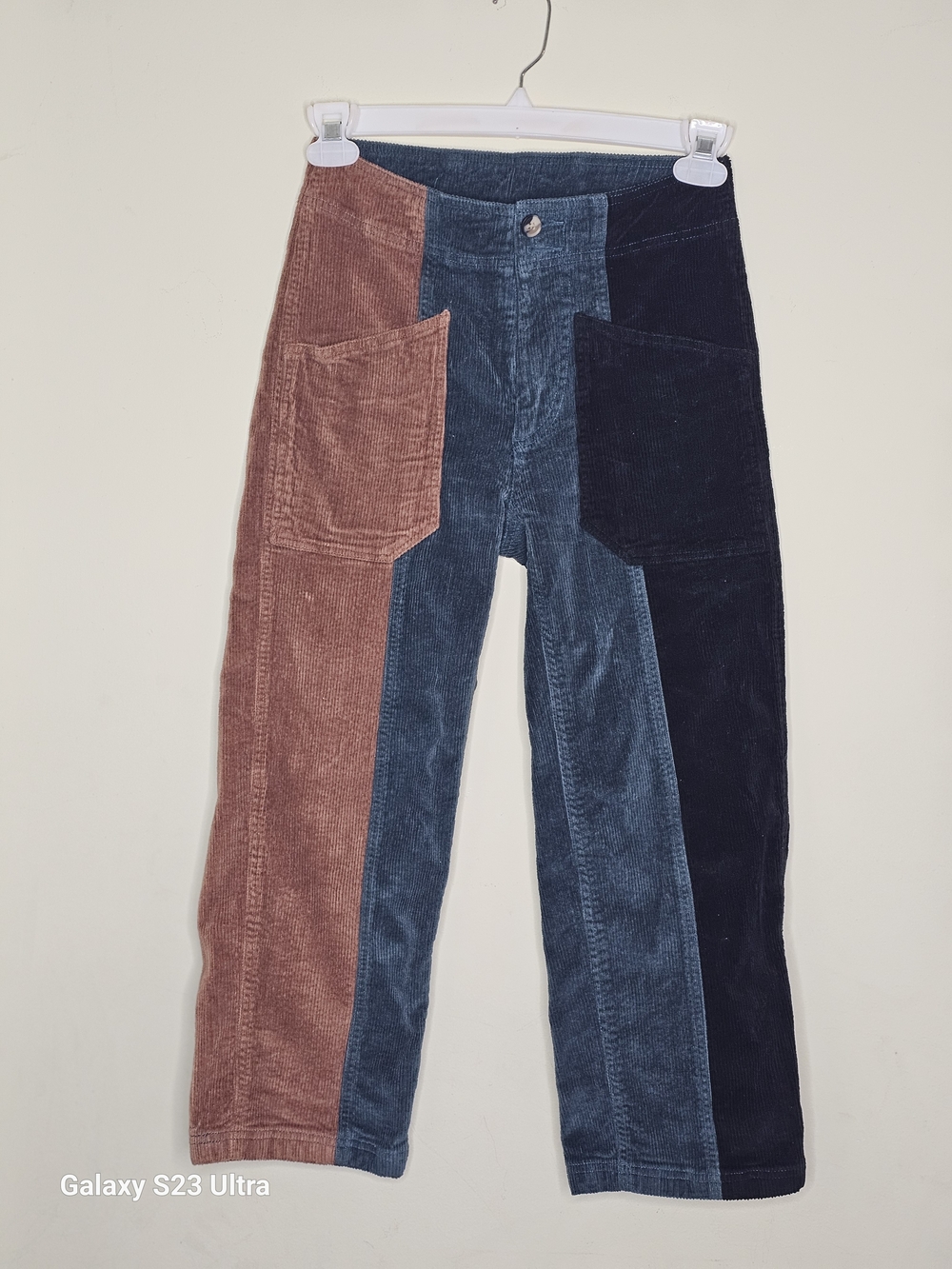 Kavu Kids Colorblock Corduroy Joggers - Blue, Rust, Navy